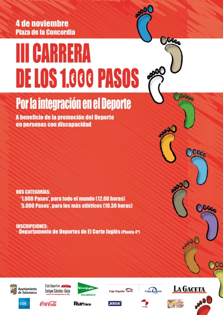 Cartel III Carrera Popular y Solidario de los 1.000 pasos